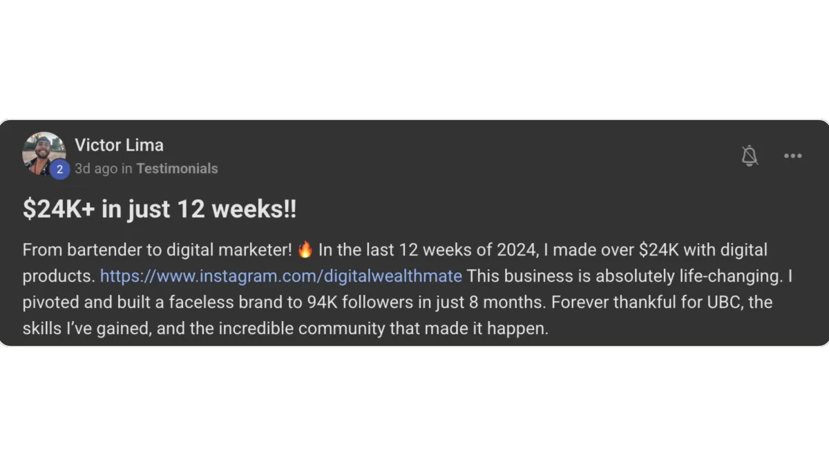 Student testimonial from Zsavoir Hodnett — 300K view reel, 300 new followers in 2 days